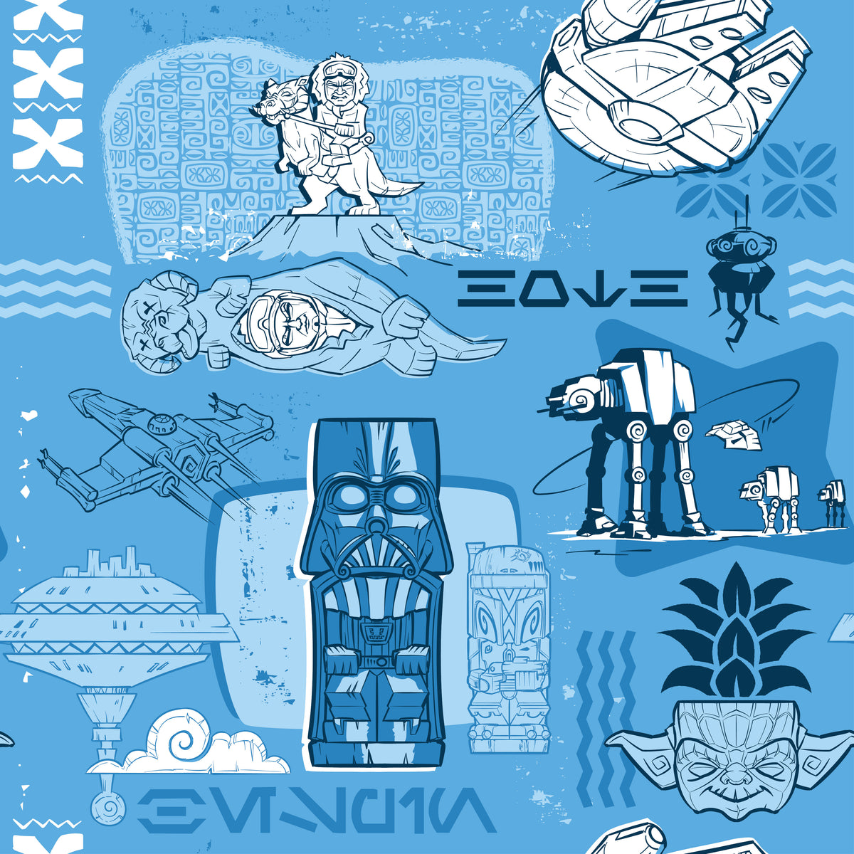 Star Wars Schematics Hawaiian Shirt Is Geeky on More Than One Level